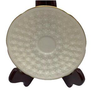 Reproduction of First Lenox Piece Raised Flower Trinket Dish Gold Trim Regency